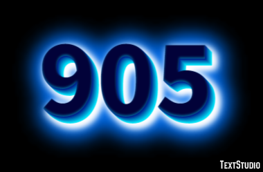 905 Text Effect