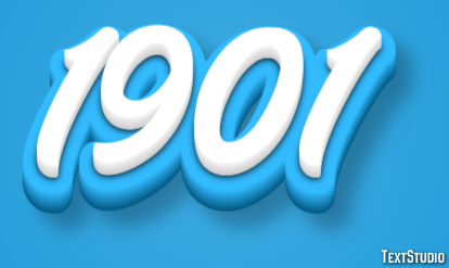 1901 Efecto de Texto