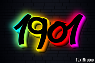 1901 Efecto de Texto