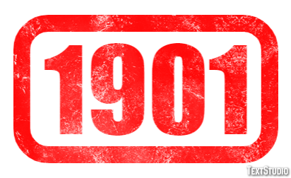 1901 Efecto de Texto