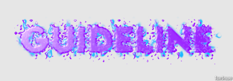 Guideline Text effect