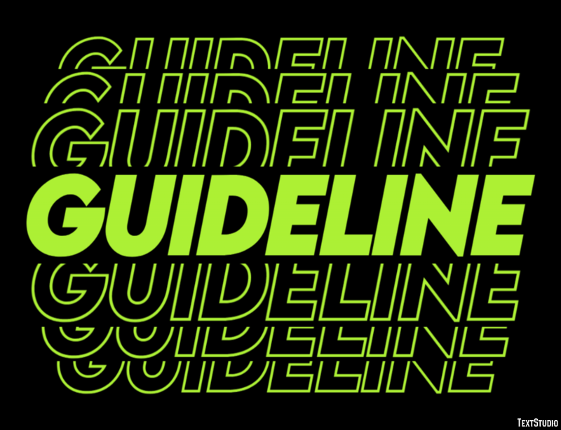 Guideline テキスト効果