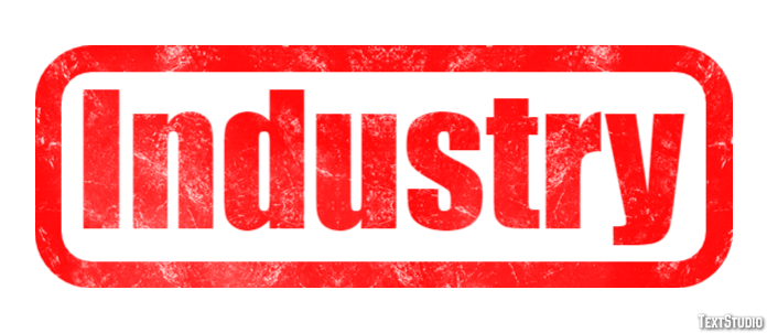 Industry Effetto testo