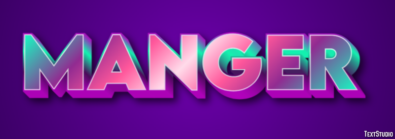 Manger Texteffekt