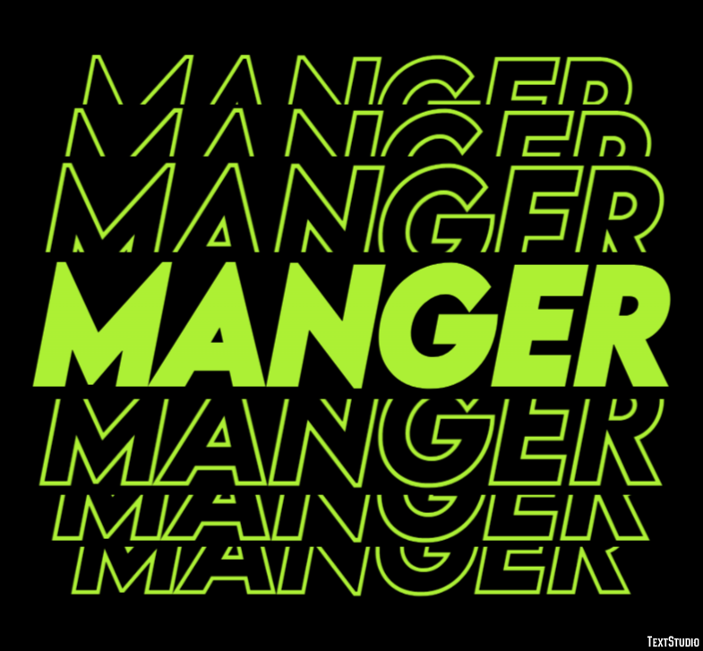 Manger Texteffekt