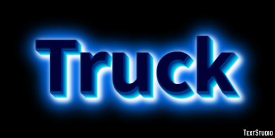 Truck Efecto de Texto