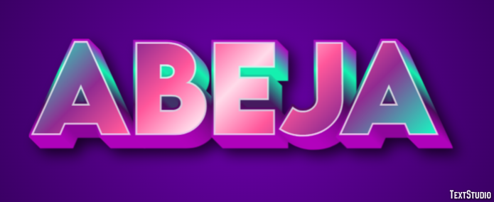 Abeja Efecto de texto
