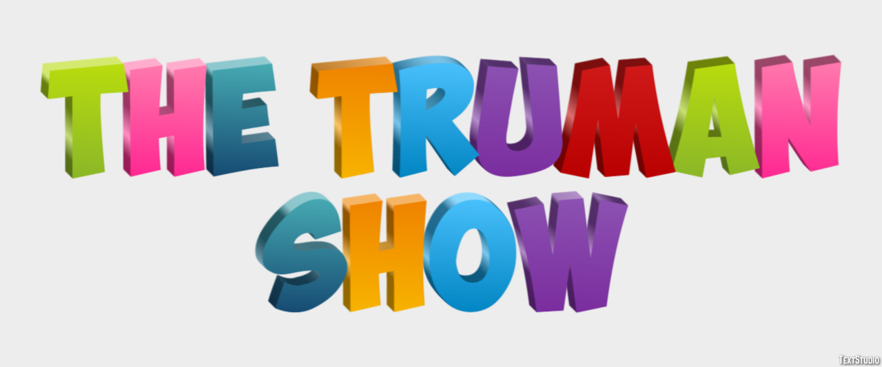 The Truman Show Text Effect