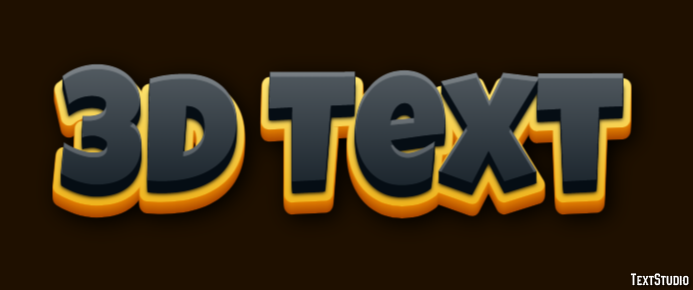 3d Text Эффект текста