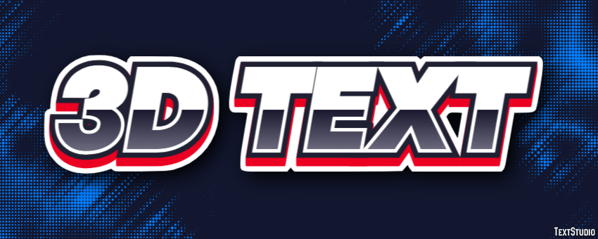 3d Text Efeito do texto