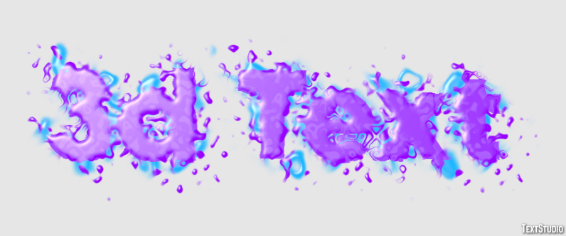 3d Text Эффект текста