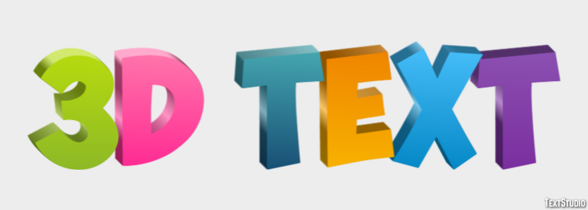 3d Text Эффект текста