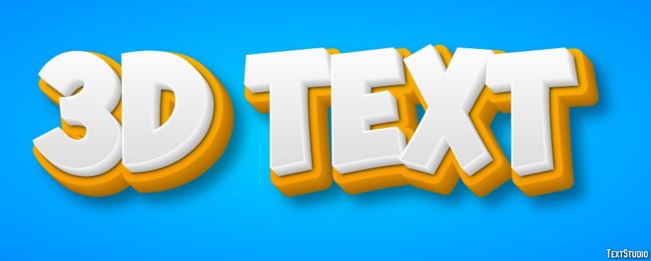 3d Text Эффект текста