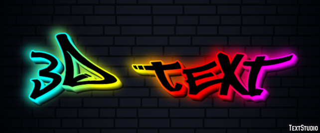 3d Text Efeito do texto