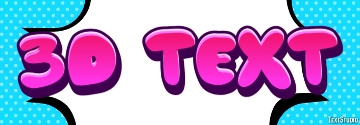 3d Text Efeito do texto