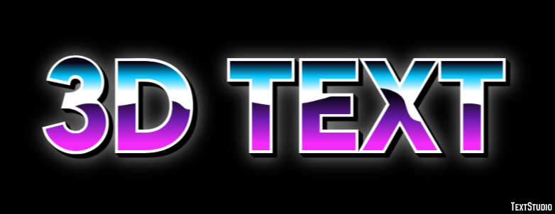 3d Text Efeito do texto