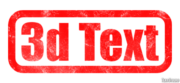 3d Text Efeito do texto