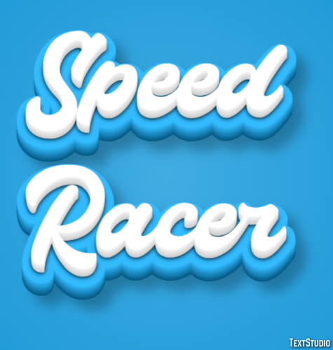 Speed Racer Efekt tekstowy