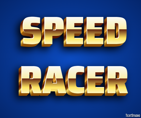 Speed Racer Text Effect