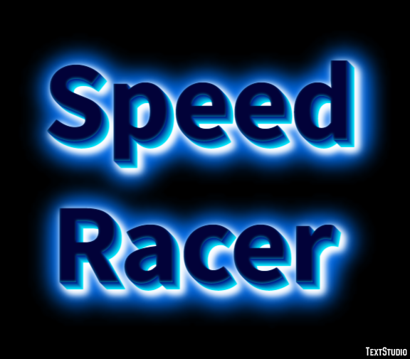 Speed Racer Efeito de texto