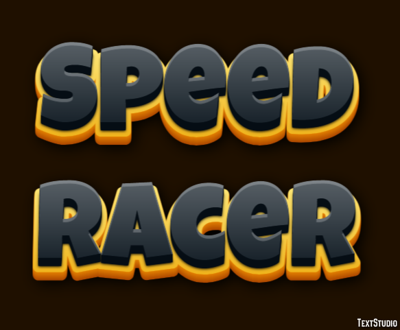 Speed Racer Text Effect