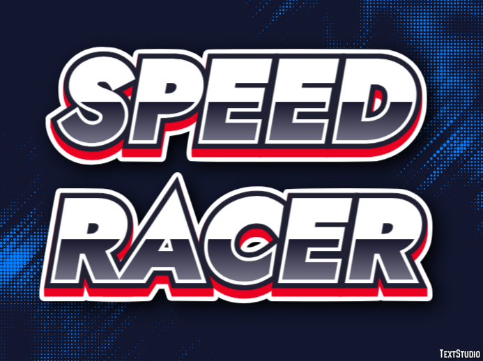 Speed Racer Text Effect