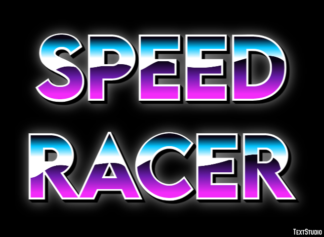 Speed Racer Text Effect