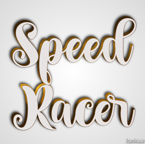Speed Racer Text Effect