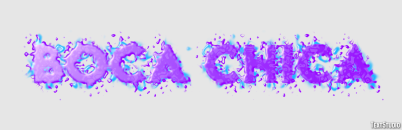 Boca Chica Texteffekt