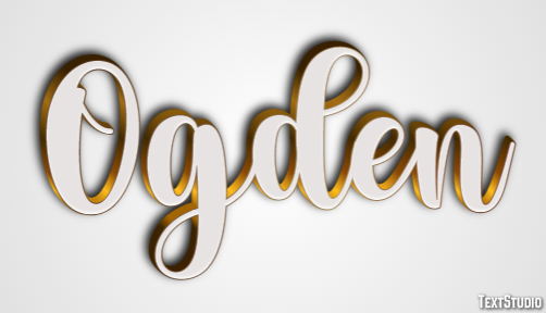 Ogden Эффект текста