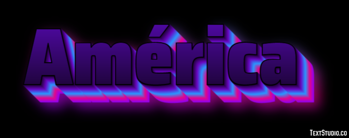 América Efecto de texto