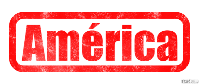 América Efecto de texto
