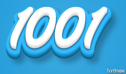 1001 Efeito de texto