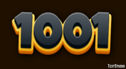 1001 Effetto testo