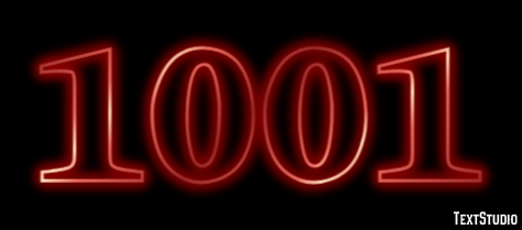 1001 Efeito de texto