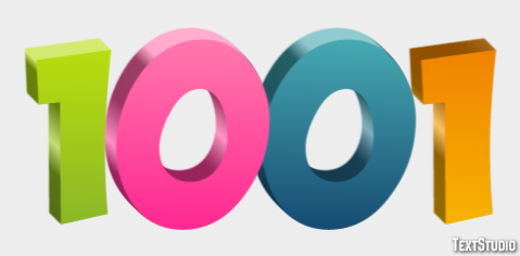 1001 Text Effect