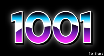 1001 Effetto testo