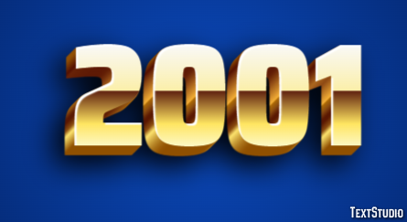 2001 テキスト効果