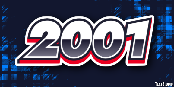 2001 Efeito de texto