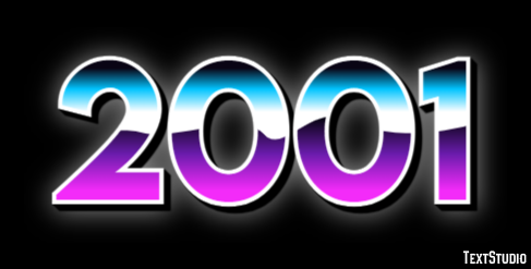 2001 テキスト効果