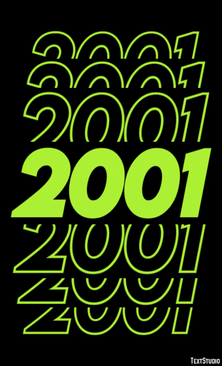 2001 Efecto de Texto