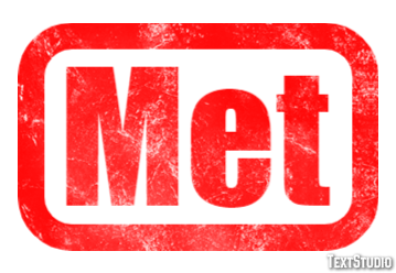 Met Text effect