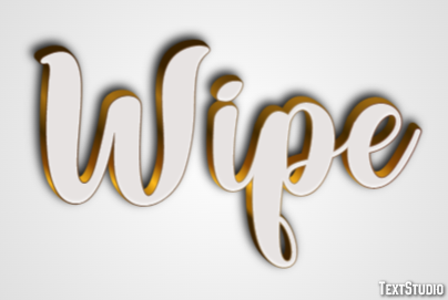 Wipe Text Effect