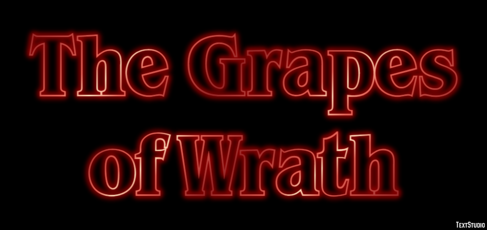 The Grapes of Wrath Text Effect