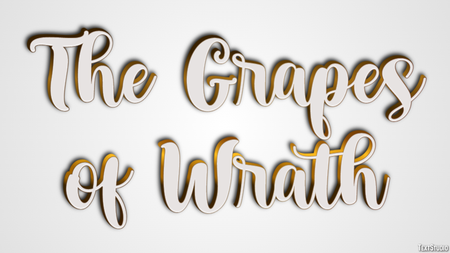 The Grapes of Wrath Эффект текста
