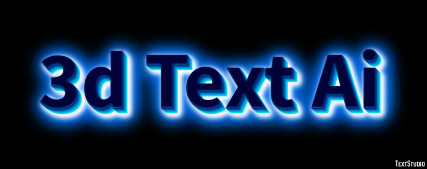 3d Text Ai Effet de texte