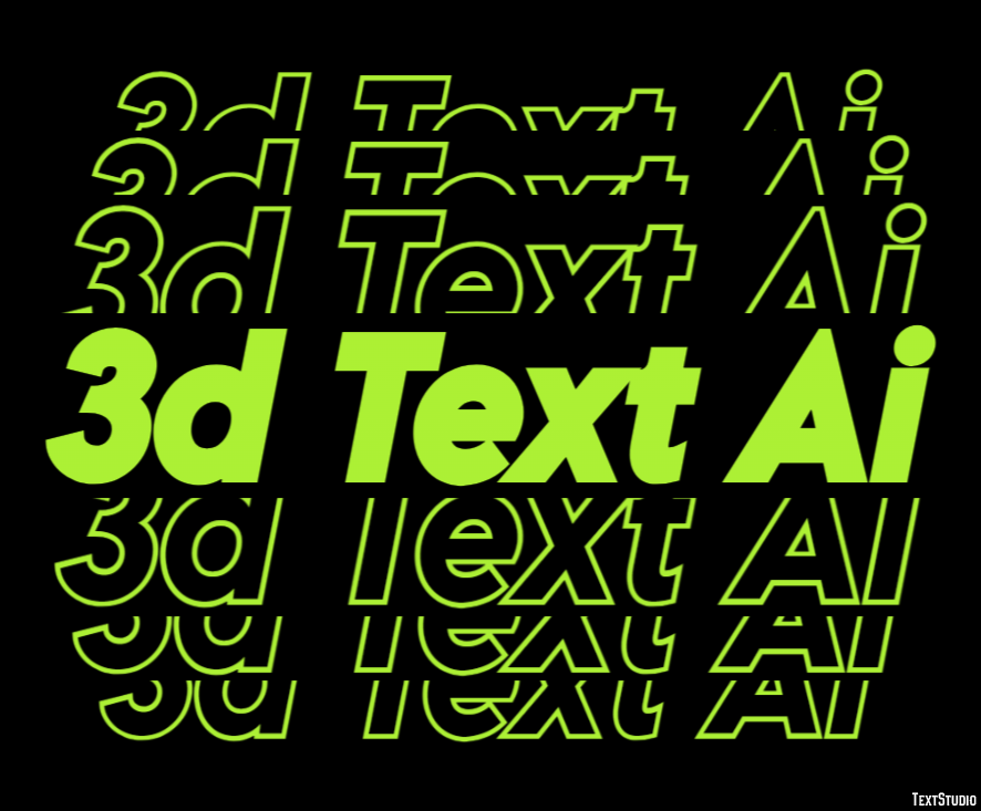 3d Text Ai テキスト効果
