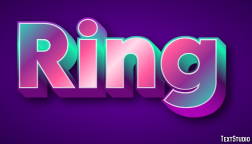 Ring Effetto testo