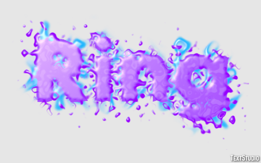 Ring Эффект текста