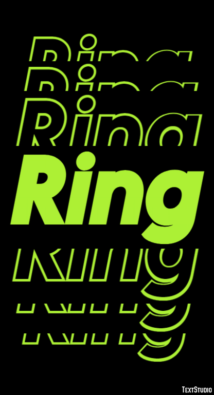 Ring Эффект текста